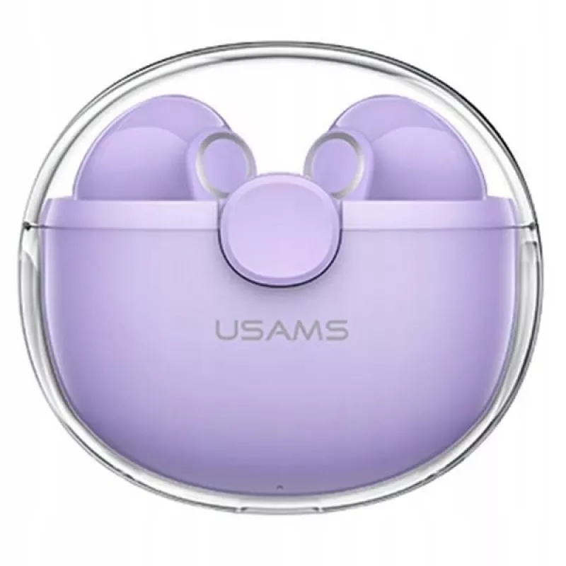 (violeta, Bluetooth Headphone 5.1) USAMS Bluetooth Headphone 5.1 Wireless TWS Earphone Touch Control Earbuds Waterproof Sport Headsets Noise Reduction