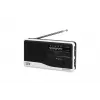 Radio Eltra modelis Asia balta — pārnēsājams FM/AM radio, barošana no tīkla un baterijām