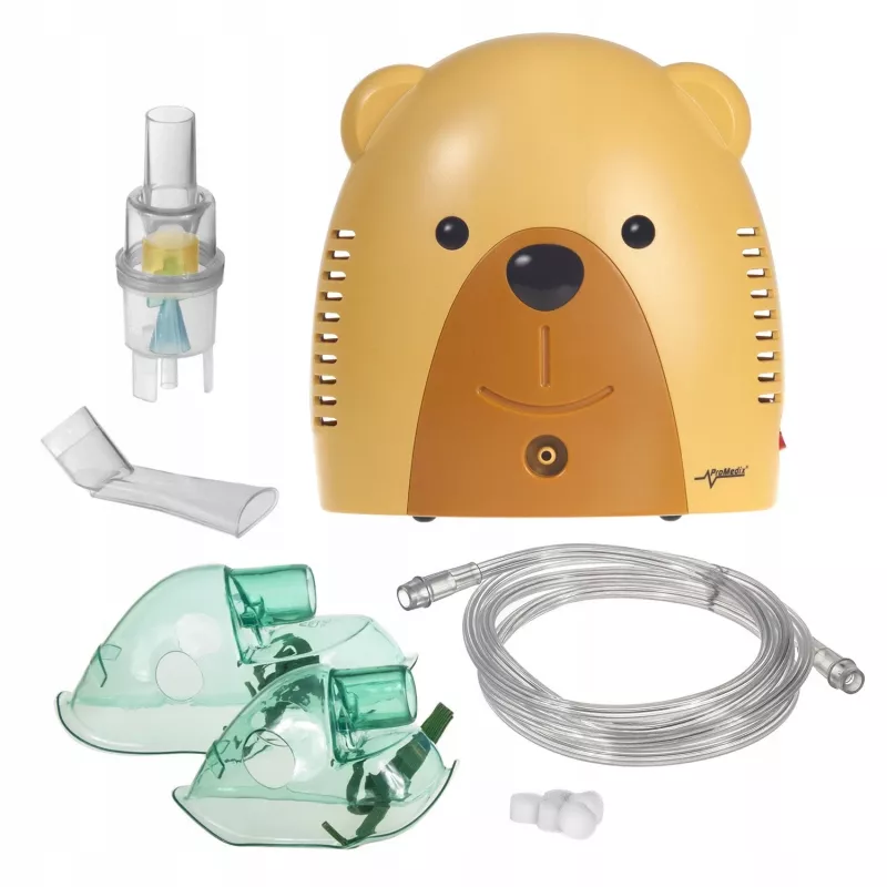 Promedix inhalators bērniem, lācītis, nebulizatora komplekts, maskas, filtri, PR-811