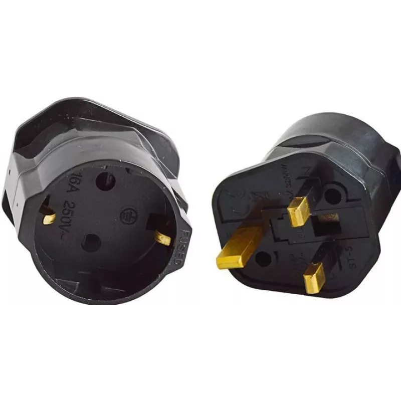 Adapter Wtyczka Adaptacyjna Z UK Na EU Z Bezpi 13A