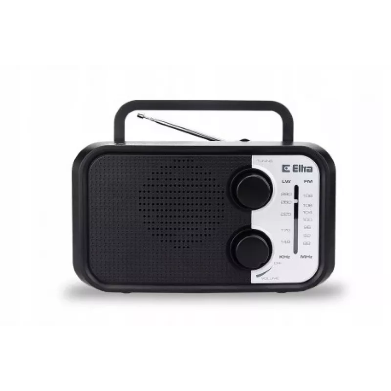 Pārnēsājams radio Eltra DANA melns — FM/AM uztvērējs, kompakts dizains
