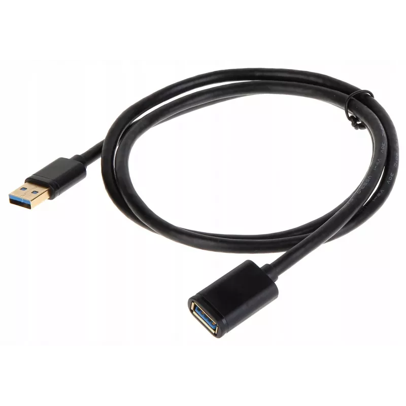UNITEK Y-C457GBK USB kabelis USB 3.2 Gen 1 (3.1 Gen 1) 1 m USB A Melns