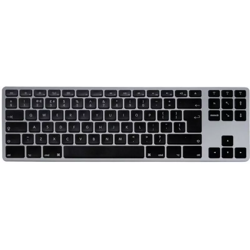 Mehāniskā tastatūra Matias FK408BTB-UK Tenkeyless Bluetooth alumīnija pelēkā krāsā Space Gray