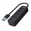 UNITEK uHUB Q4 USB 3.2 Gen 1 (3.1 Gen 1) Type-A 5000 Mbit/s Melns