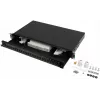 Šķiedru optikas sadales kārba Rack 1U 24x SC LC 19