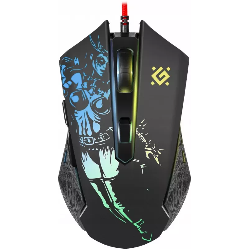 Spēļu, optiskā, vadu pele DEFENDER GM-933 SIN'SISTER 7200dpi 6P RGB