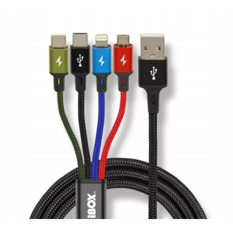 Universal 4 in 1 charging kabelis I-BOX USB IKUM4W1