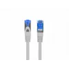 LANBERG tīkla kabelis RJ-45 uz RJ-45 S/FTP PCF6A-10CC-0050-S, 0,5 m, CCA vadītājs, 500 MHz, LSZH, pelēks