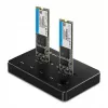 Qoltec 50310 Drive dokstacija 2x SSD M.2 SATA NGFF USB Type C