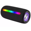 Pārnēsājams stereo skaļrunis TRACER Stripe Melns — 10 W RMS, Bluetooth/vadu, USB-A un USB-C, MicroSD, iebūvēts akumulators (līdz 5 h)