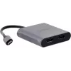 UNITEK ADAPTERS USB-C, 2x HDMI, 4K@60HZ, MST, V1404B (V1404B)
