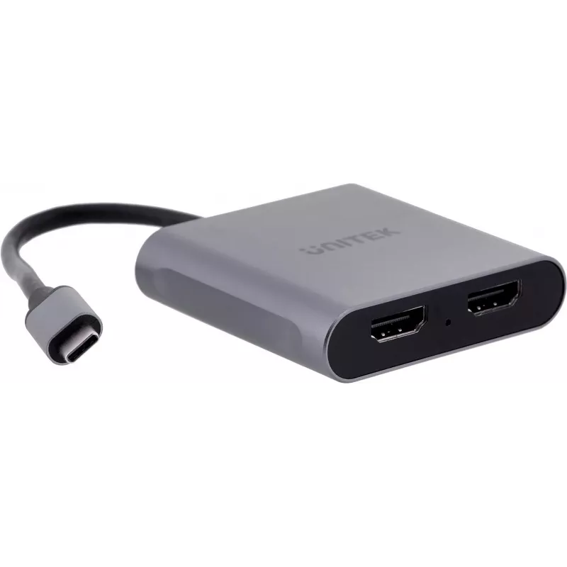 UNITEK ADAPTERS USB-C, 2x HDMI, 4K@60HZ, MST, V1404B (V1404B)
