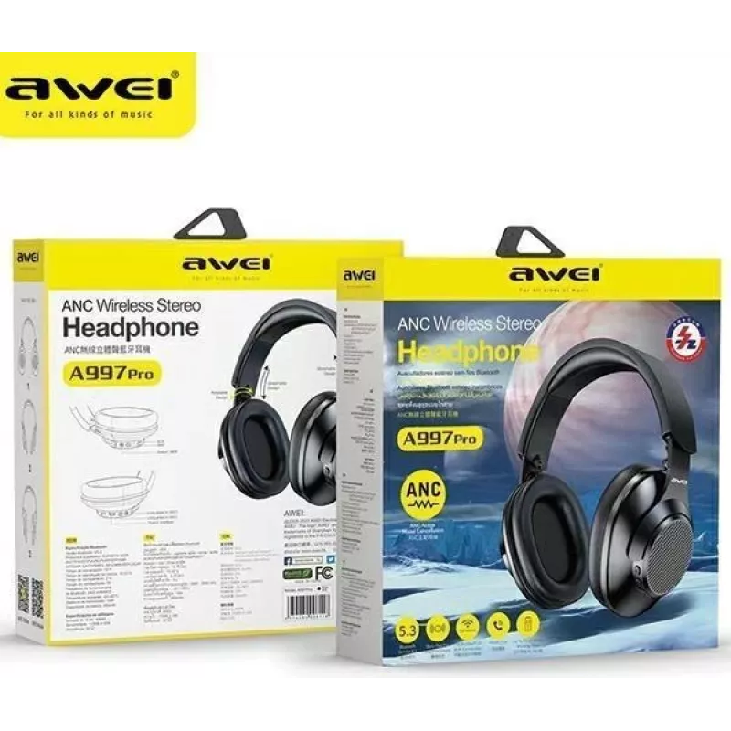 Austiņas Awei A997 Pro ANC Bluetooth On-Ear