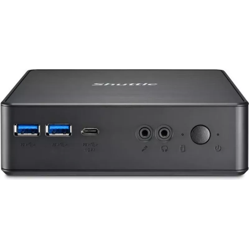 Shuttle XPC Nano PC NC40U5, Intel Core i5-1235U, 1x HDMI, 1x DP, 1x USB-C/DP, 6x USB3.2, 1x 2.5 collu slots, 2x M.2, 1x LAN, RAID, 24/7 nepārtraukta darbība, iekļauts VESA un statīvs