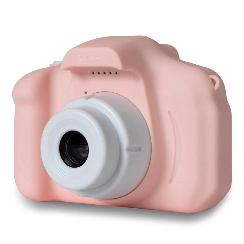 Bērnu digitālā kamera DENVER KCA-1340RO — kompakta 85 g, rozā