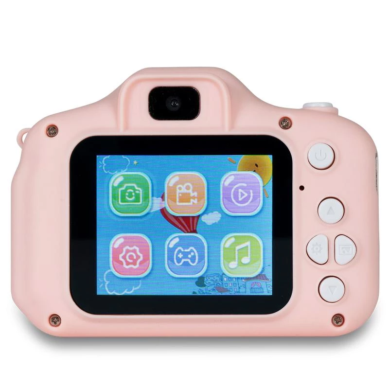Bērnu digitālā kamera DENVER KCA-1340RO — kompakta 85 g, rozā