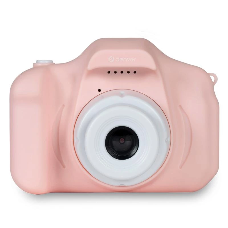Bērnu digitālā kamera DENVER KCA-1340RO — kompakta 85 g, rozā
