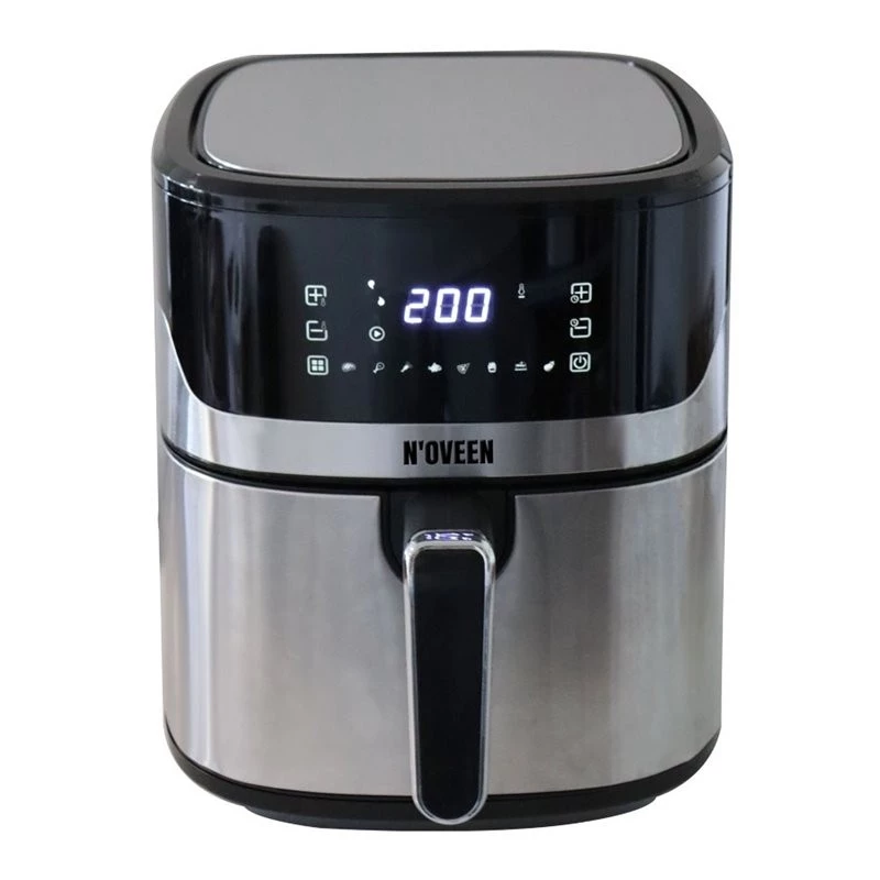 Karstā gaisa cepeškrāsns NOVEEN AF550 — 6,5 L ietilpība, 1600 W, līdz 200°C, 8 programmas