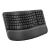 Logitech Wave Keys Office RF bezvadu + Bluetooth klaviatūra QWERTY dāņu, somu, norvēģu, zviedru, grafīta