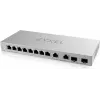 Zyxel XGS1210-12-ZZ0102F tīkla slēdzis, pārvaldāms, Gigabit Ethernet (10/100/1000), pelēks
