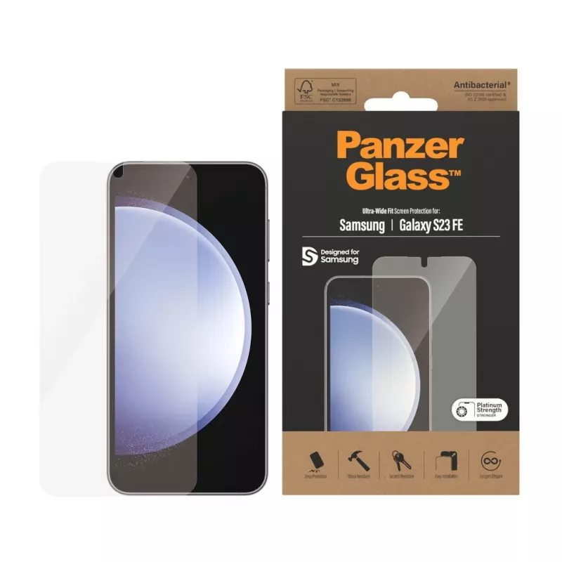 PanzerGlass ® Ekrāna aizsargs Samsung Galaxy S23 FE | Ultra-Wide Fit