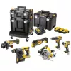 Instrumentu komplekts DeWalt DCK685P3T 18V bezvada kombinētais komplekts — 3×5.0Ah baterijas, DCH273 āmurs, leņķa slīpmašīna, futrālis