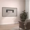 Maclean MC-481 Ultra plakans, plāns TV sienas stiprinājums 37-80 collu plakaniem un izliektiem televizoriem, līdz 75 kg, VESA 600x400 universāls TV stiprinājums
