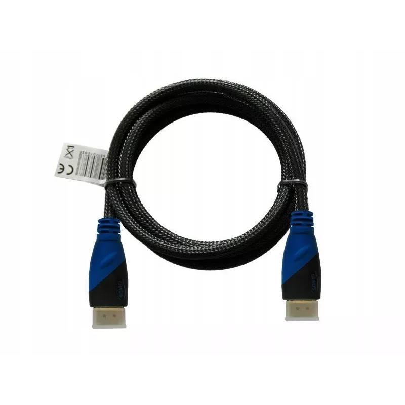 HDMI kabelis SAVIO CL-48 2 m, HDMI 1.4, 4K (4096x2160), ARC, Ethernet, zeltīti kontakti