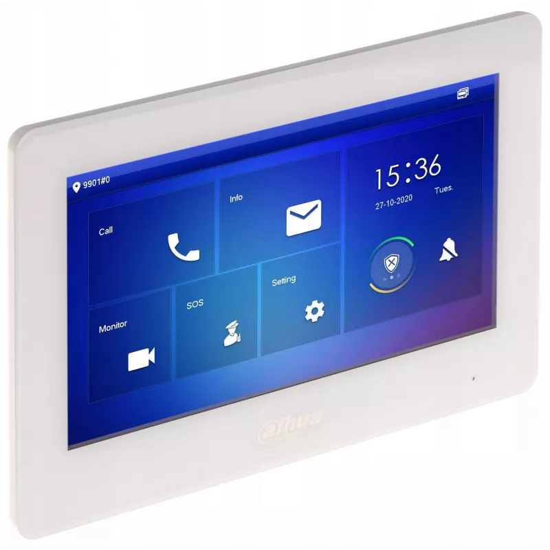 LCD monitors 7 collu IP Wi-Fi durvju telefons DAHUA VTH5422HW-W