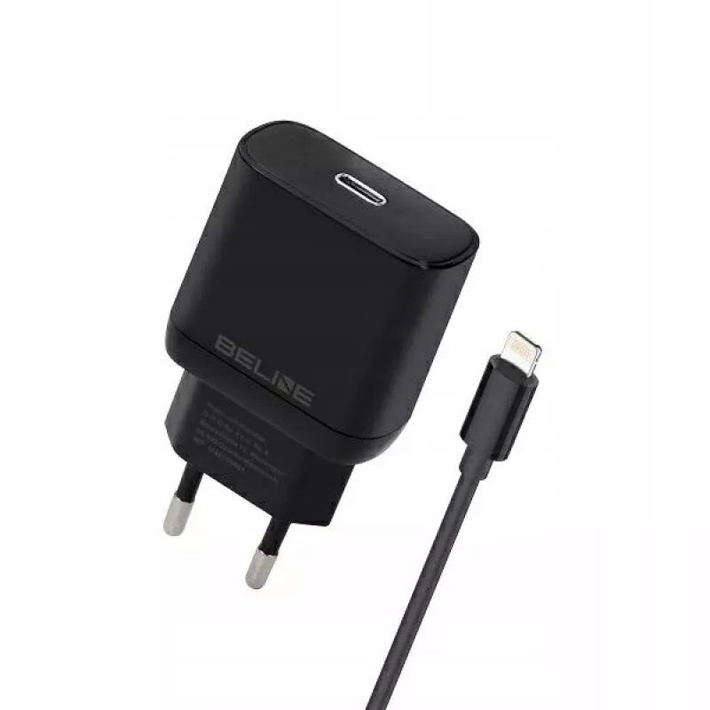 Lādētājs 30 W USB-C uz Lightning Beline Beli02174 ar melnu kabeli