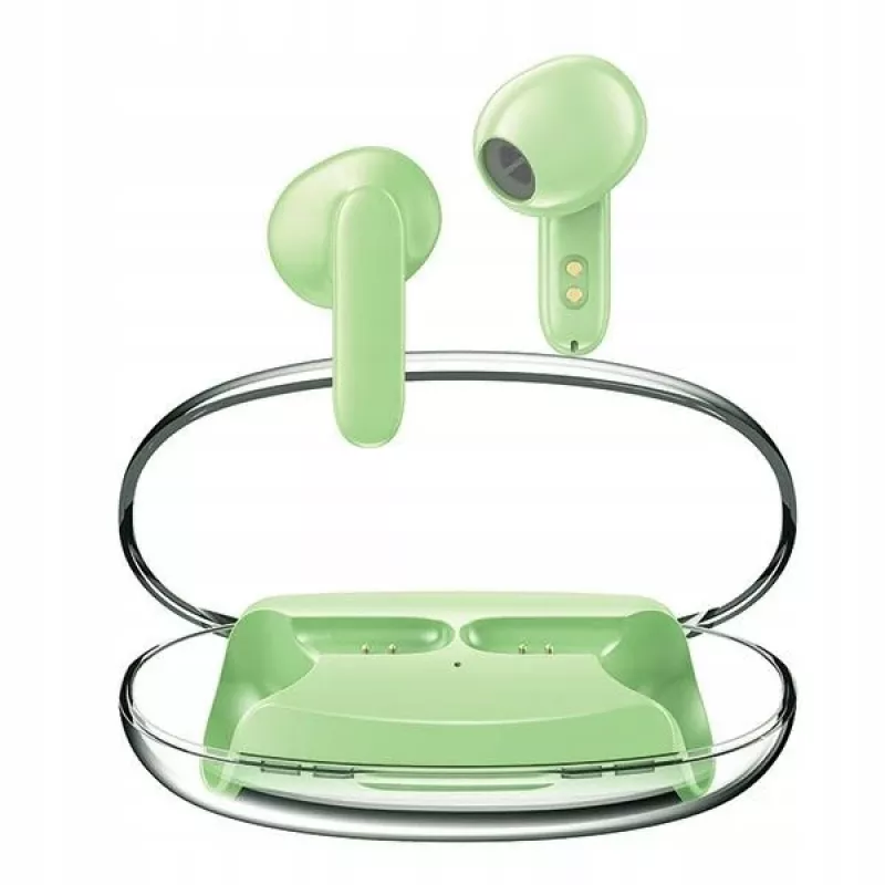 Bluetooth austiņas Awei T85 ENC TWS zaļas
