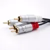 Audio kabelis Qoltec 52337 2 m 2 x RCA melns