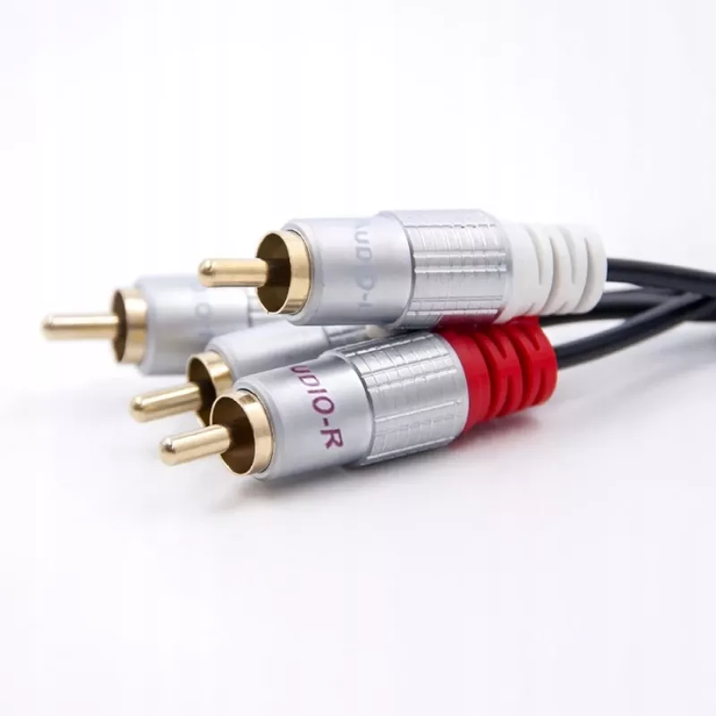 Audio kabelis Qoltec 52337 2 m 2 x RCA melns