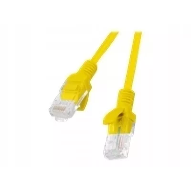 LANBERG tīkla kabelis RJ-45 Cat5e PCU5-20CC-0025-Y, 0,25 m, dzeltens, U/UTP, CCA, 26 AWG