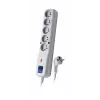 Pārsprieguma aizsargs LF-530WA, 3L EMI/RFI, 1,5 m, pelēks