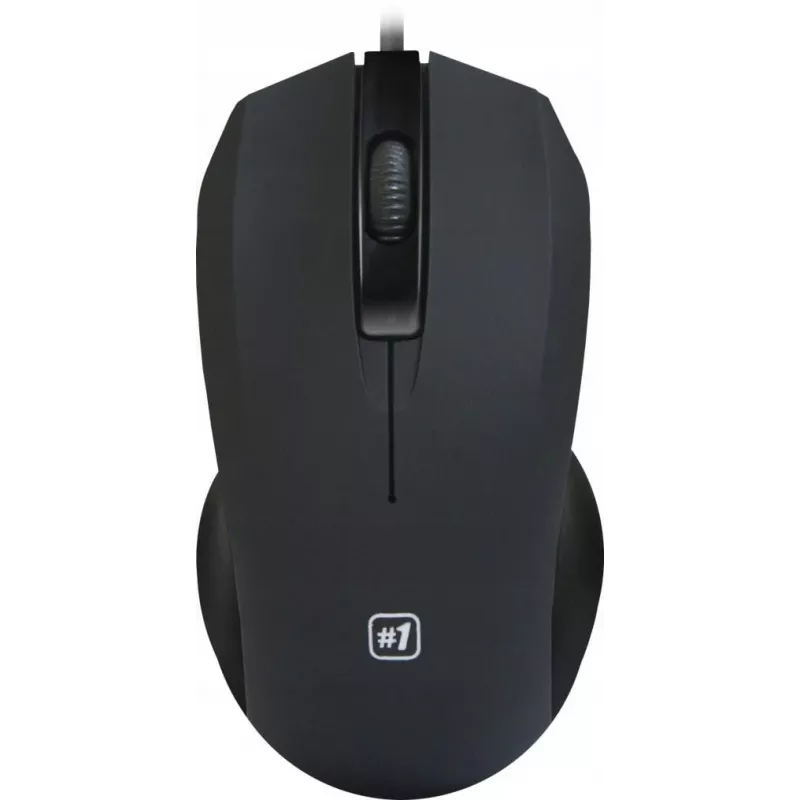Vadu optiskā pele DEFENDER MM-310 USB Type-A, 1000 DPI, piemērota abām rokām, 2 pogas, melna, 1,35 m kabelis
