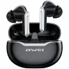 Awei Bluetooth 5.3 T50 TWS austiņas ar uzlādes futrāli / Melna