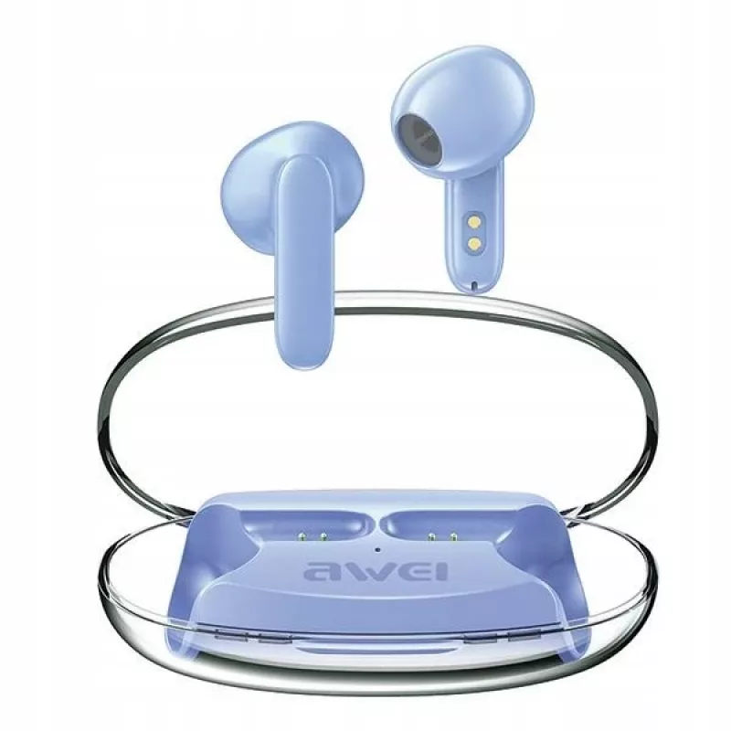 Austiņas Awei T85 Bluetooth 5.3 ENC TWS Blue