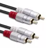 Audio kabelis Qoltec 52338 2m 2xRCA melns