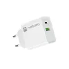 Iekštelpu maiņstrāvas ātrās uzlādes lādētājs NATEC RIBERA 12V 20W USB-C PD 3.0 + USB-A Samsung AFC balts