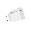 Iekštelpu USB-C ātrais lādētājs NATEC RIBERA 12V 20W Quick Charge 3.0 balts