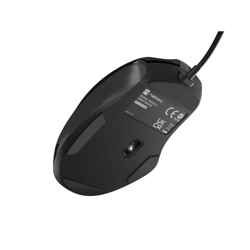 Vadu optiskā pele NATEC NMY-2047 USB Type-A, 4000 DPI, 6 pogas, labročiem, fona apgaismojums