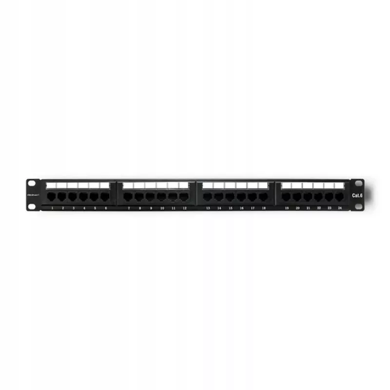 Patch panel RACK 24 porti, cat.6 UTP