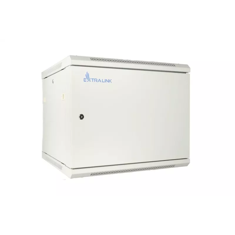 Extralink Rackmount cabinet 9U 600x600 ASP Gray wall mounted, metal door