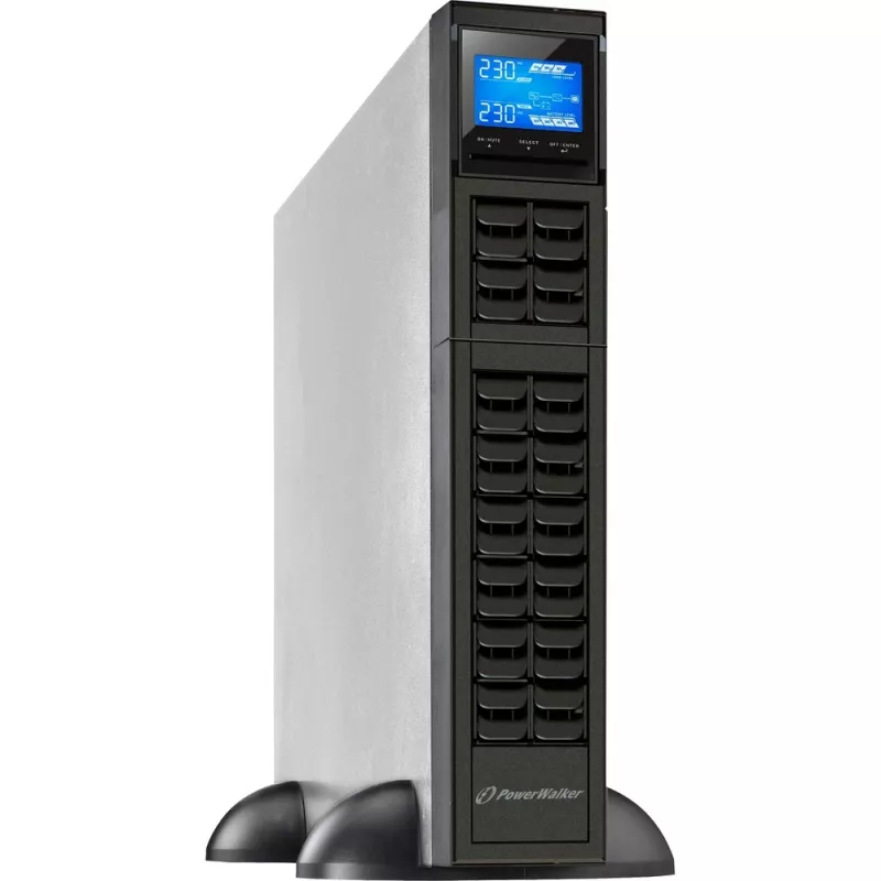 PowerWalker VFI 2000CRM LCD Double-conversion (Online) 2 kVA 1600 W 4 AC kontaktligzdas