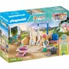 Playmobil Horses of Waterfall - Mazgāšanas stacija ar Isabellu un lauvenīti - Iztēles rotaļas bērniem vecumā no 5 līdz 10 gadiem - Fat Brain Toys