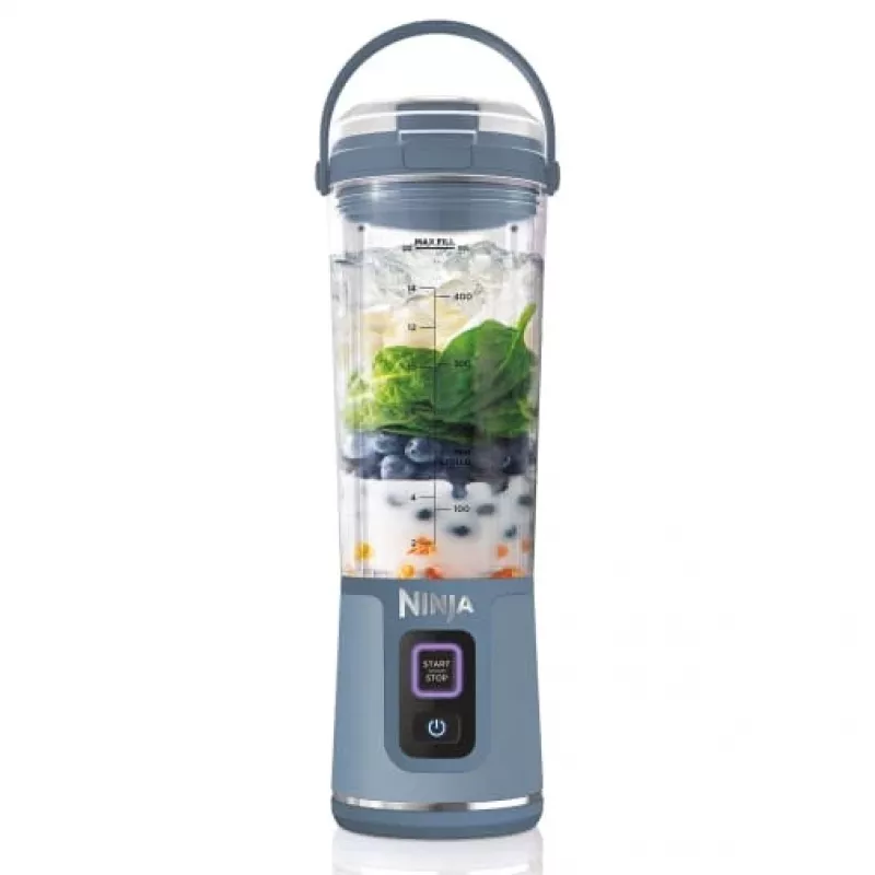 Sport blender Ninja BC151EUBK — 0.53 L bļoda, 14.4 W, baterija, ledus smalcināšana, melns