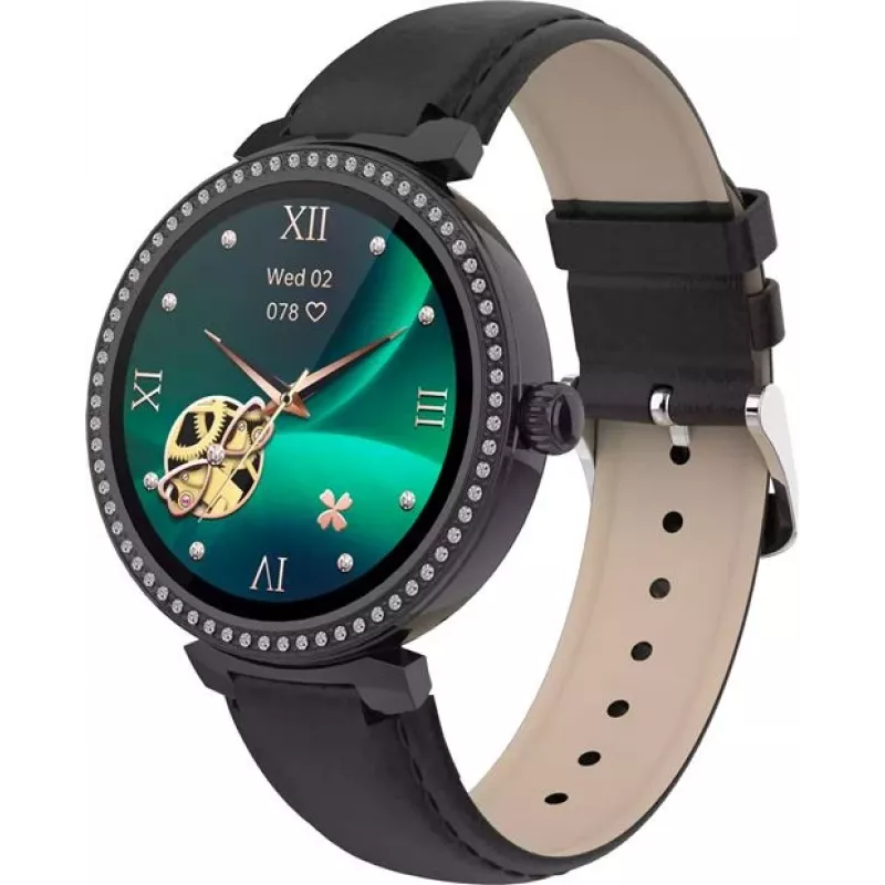 Denver SWC-342B 3,05 cm (1,2 collas) IPS digitāls 240 x 240 pikseļi Skārienekrāns Melns