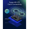 Cudy jaunais 4G LTE Cat 6 WiFi maršrutētājs, Qualcomm mikroshēmojums, LTE modema maršrutētājs, Divu SIM 4G mobilo sakaru maršrutētājs, AC1200 divu joslu WiFi, 4 Gigabitu porti, OpenVPN, W