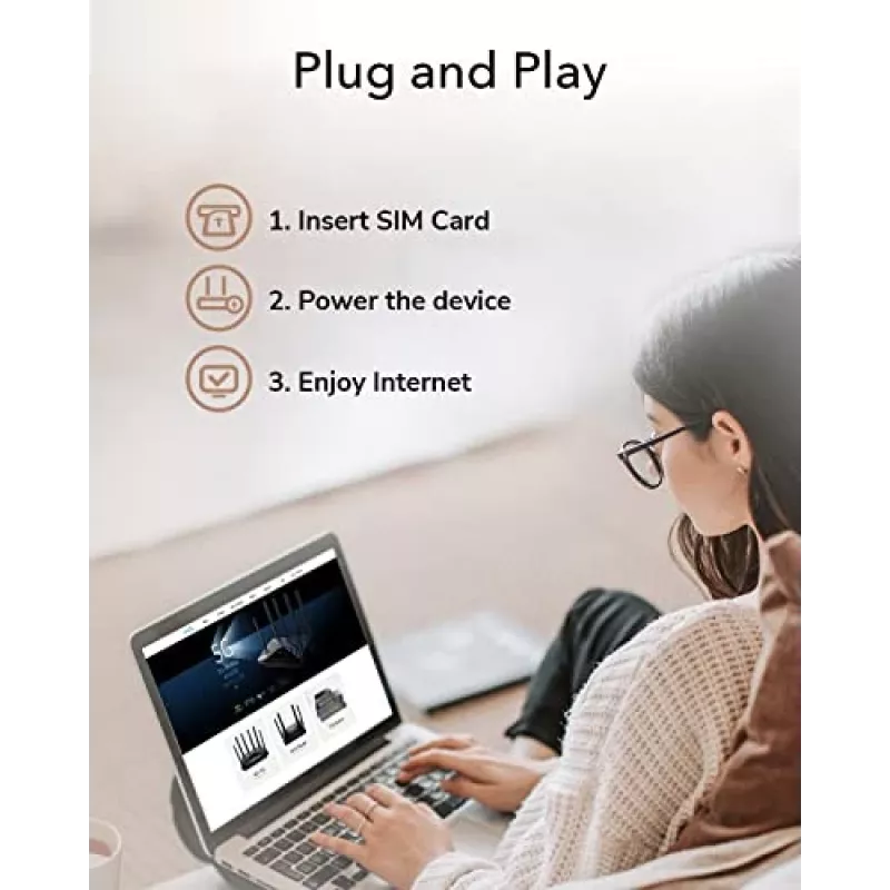 Cudy jaunais 4G LTE Cat 6 WiFi maršrutētājs, Qualcomm mikroshēmojums, LTE modema maršrutētājs, Divu SIM 4G mobilo sakaru maršrutētājs, AC1200 divu joslu WiFi, 4 Gigabitu porti, OpenVPN, W